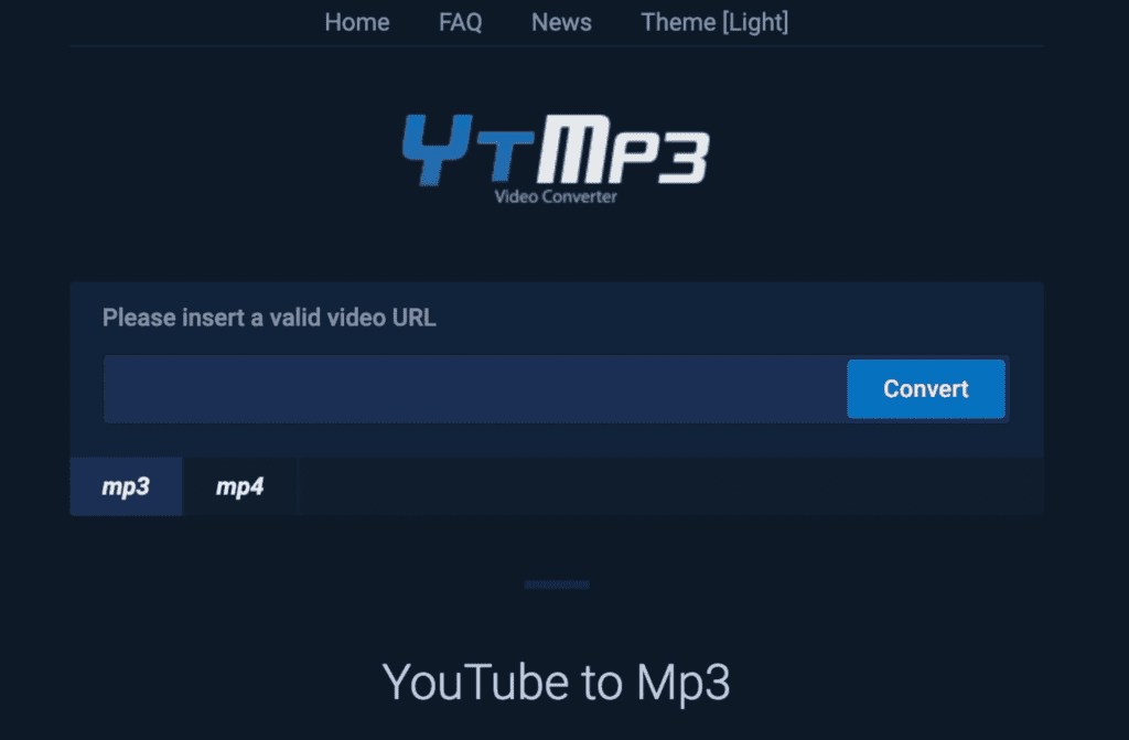 Although many engineers use sites like YouTubetoMp3, it should be avoided due to the low sound quality it produces.