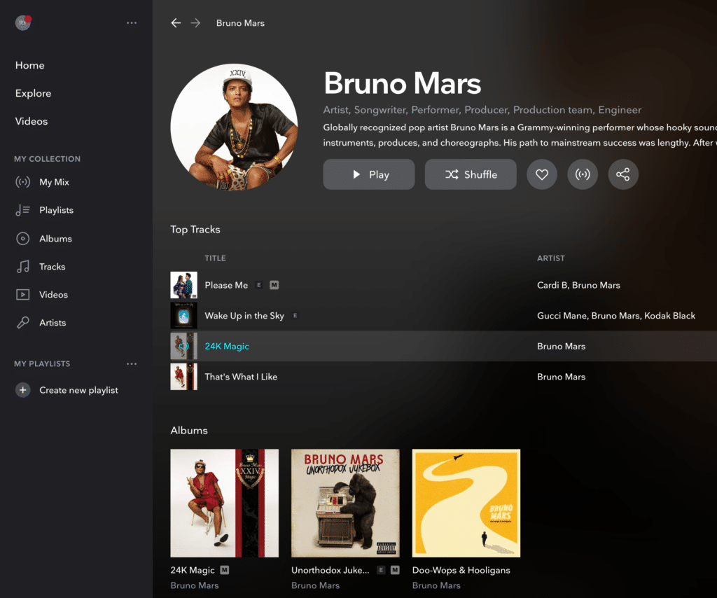 Tidal uses FLAC files which makes it great for sourcing samples.