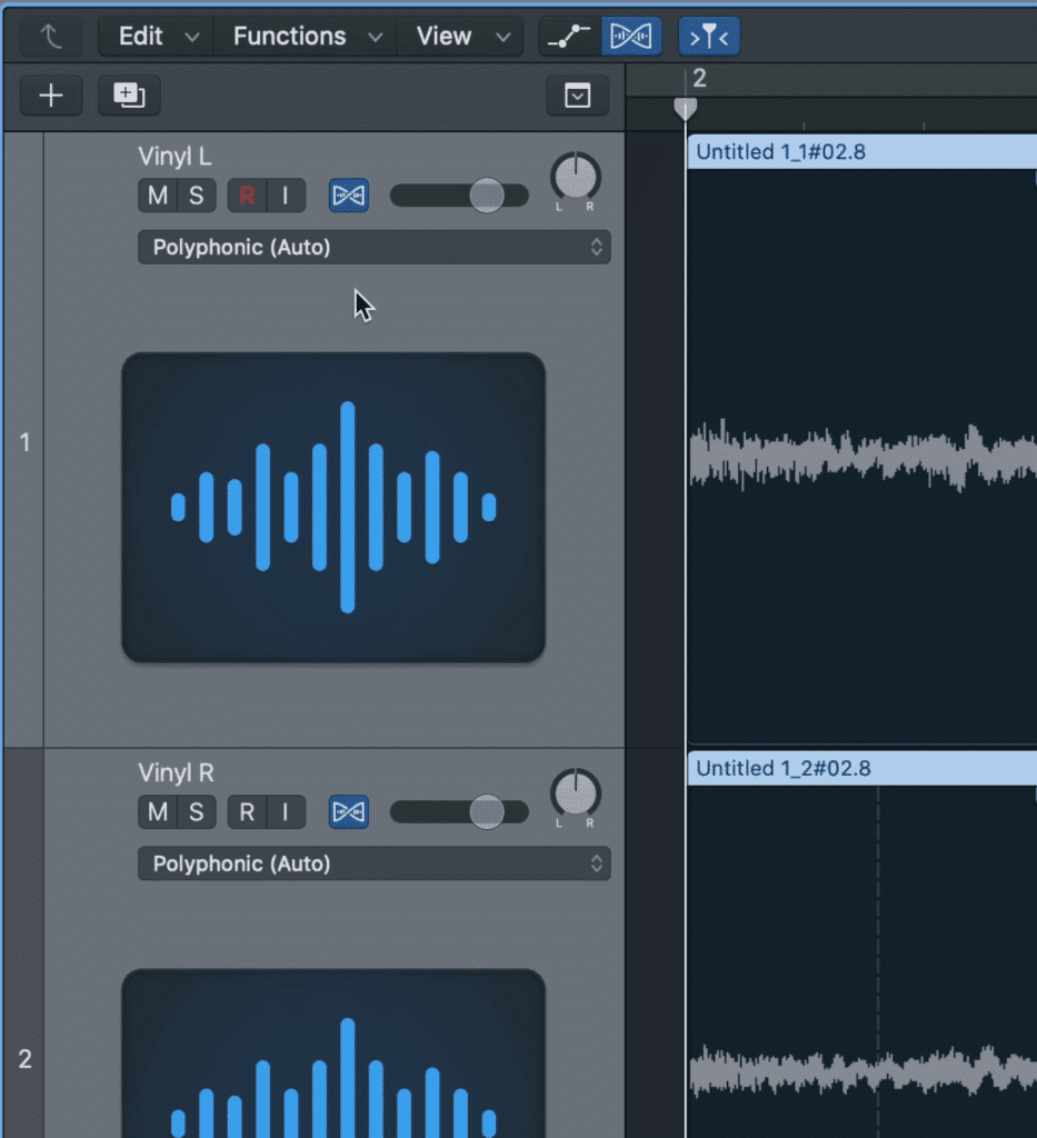 Use Flex Audio if need. It's in the top left of the Logic Pro X DAW.