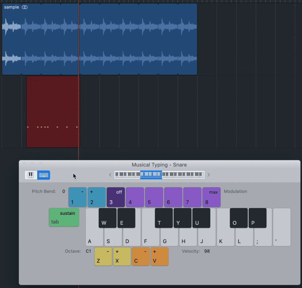 Midi data can easily be performed and offers the option for quantization.