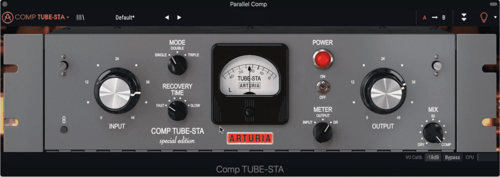 Choose the compressor you use for parallel compression wisely. You want something with a quick enough release, but a distinct and colorful sound.