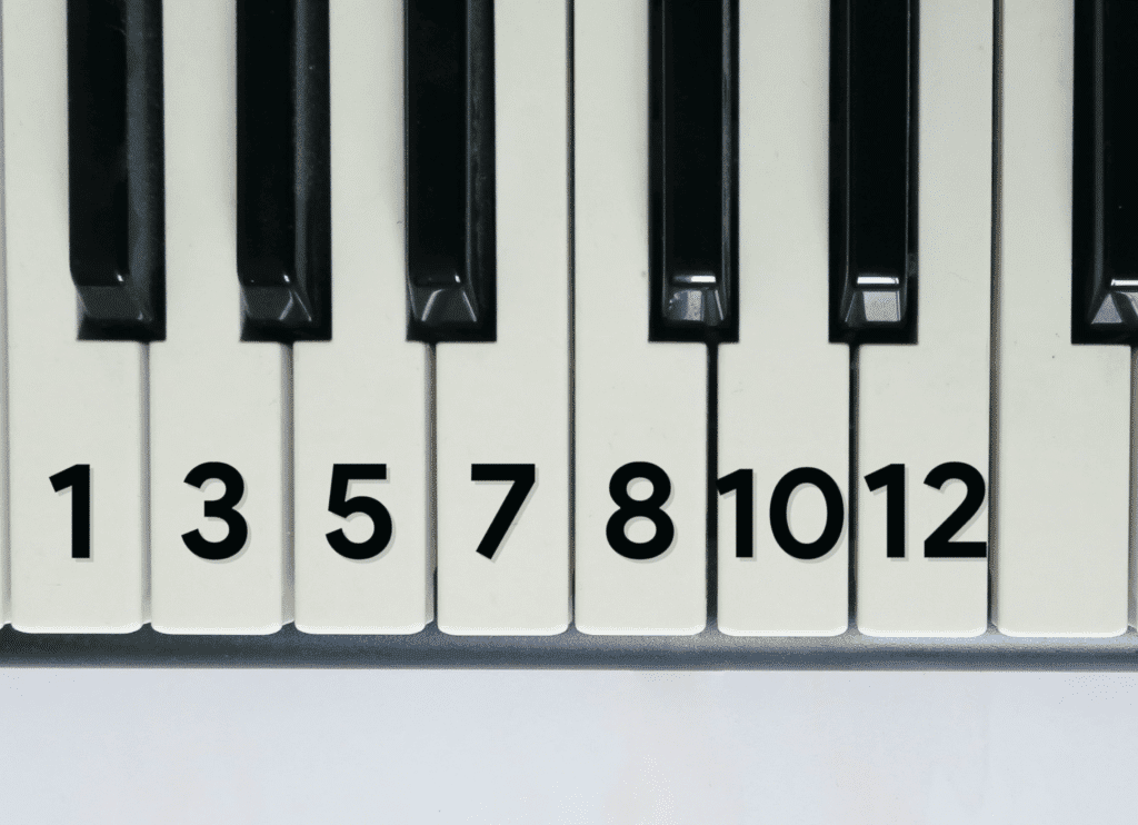 12 Semitones above or below any note is its octave.