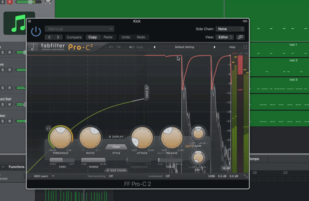 Low-level compression is not the same thing as regular compression, which is pictured above.