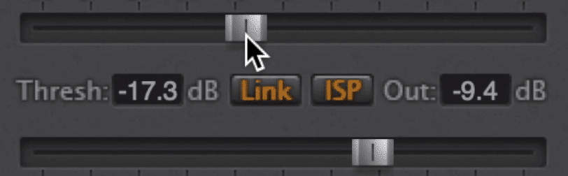 The Link and ISP buttons add value to the limiter.