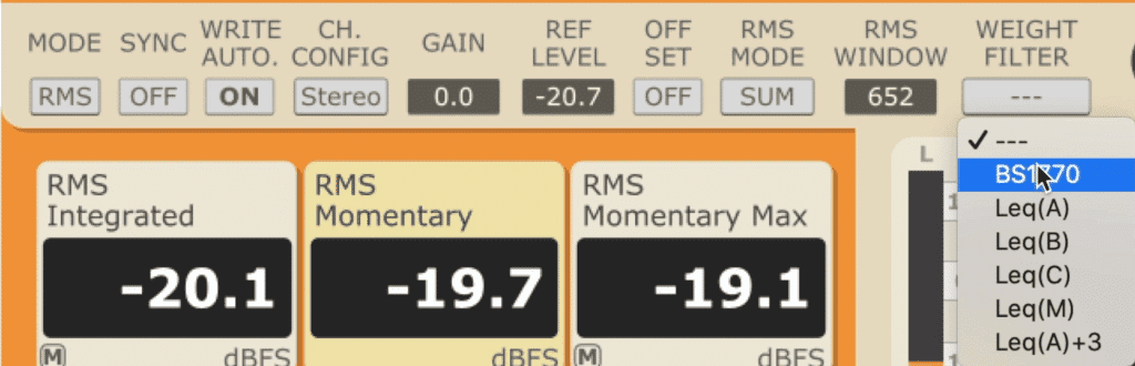 The top bar of the plugin allows for immense customization to ensure that you're mastering your project to the correct levels.