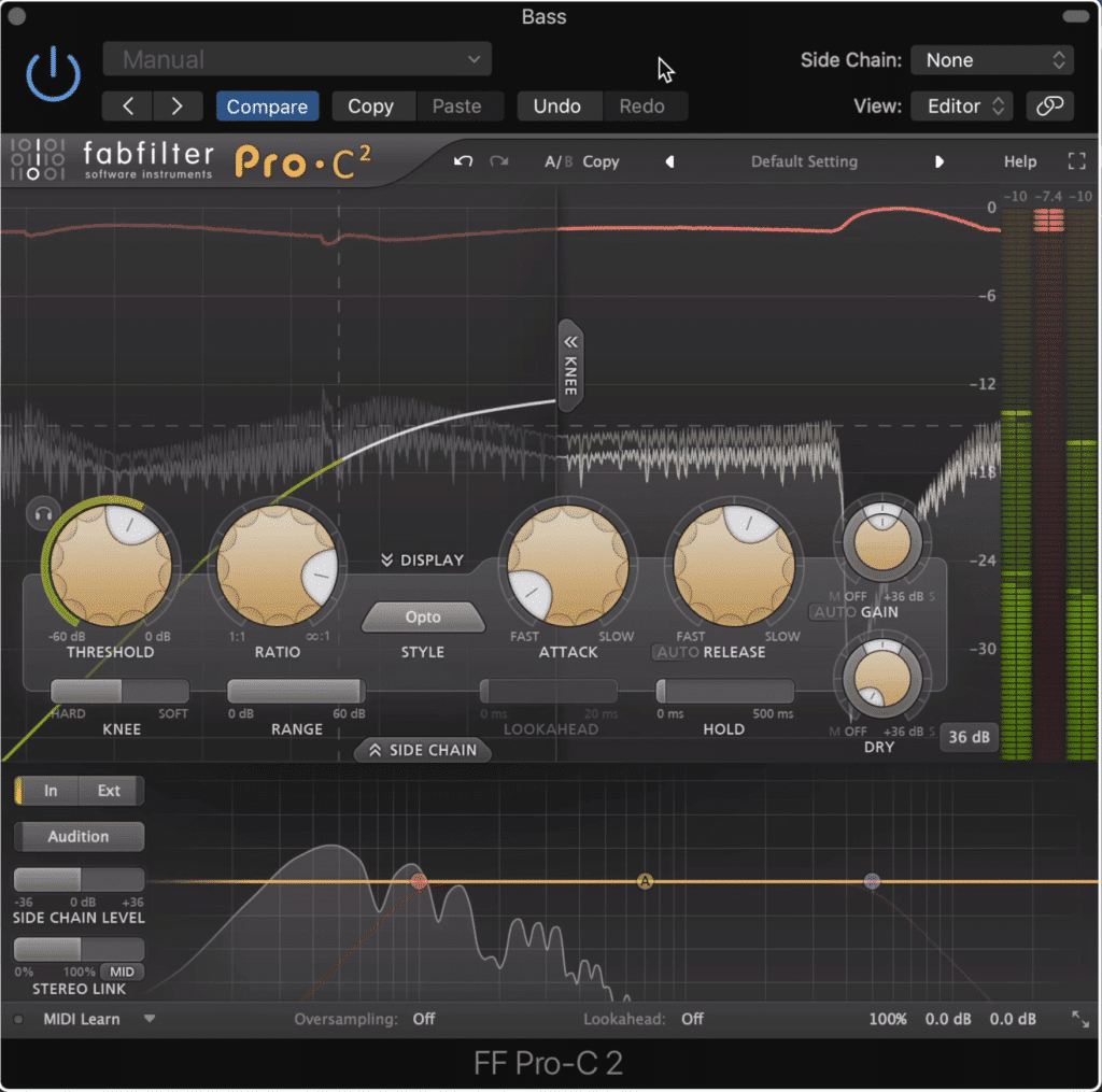 The FabFilter compressor is a good option for this technique