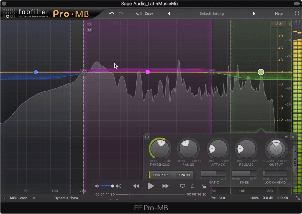 Using a multiband compressor to expand the mid-range while compressing the low and high can be helpful.