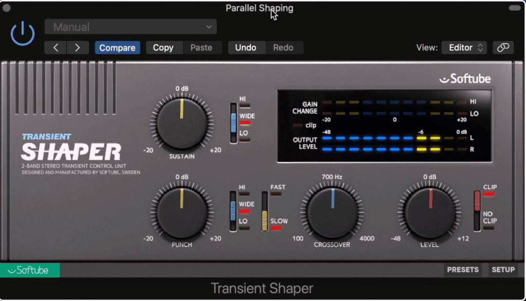 Insert this plugin or a similar one after your eq. Now, it will only affect the mid-range of the master.