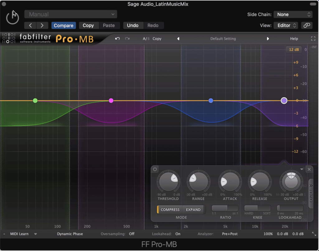 If you still want to compress, a multiband compressor is a better, more accurate option.