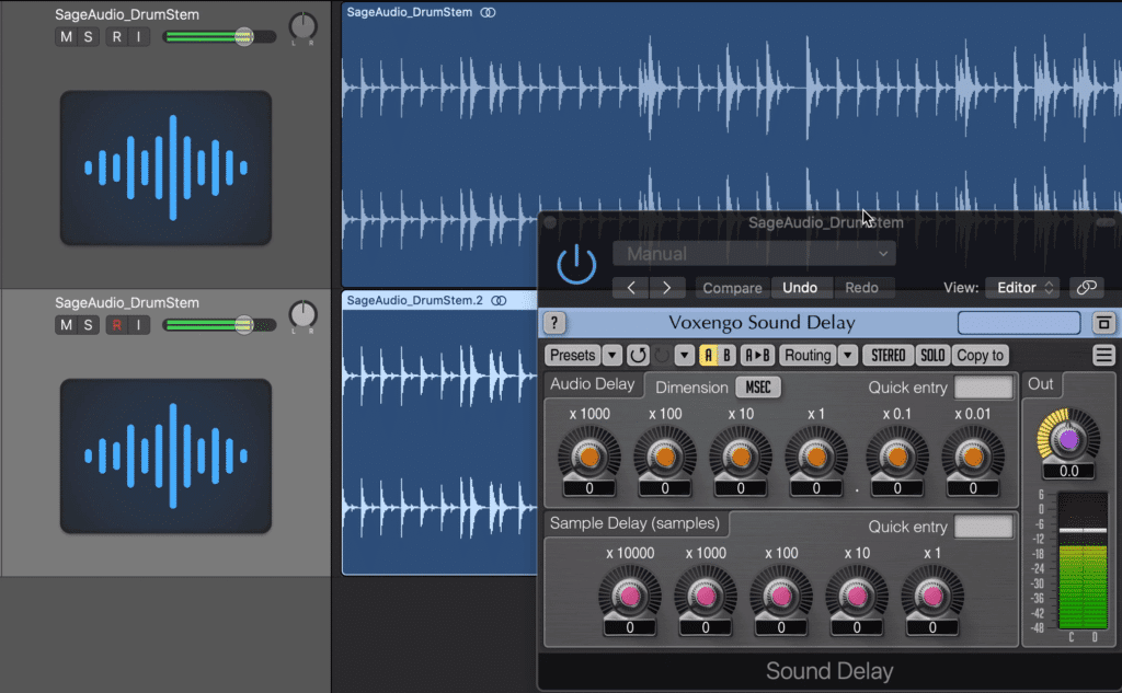 To use it creatively, you'll need to duplicate the track and affect only one of them with the plugin.