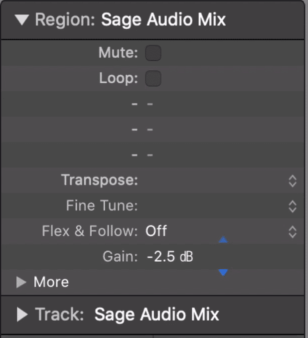 A mix can be turned down with clean gain reduction.