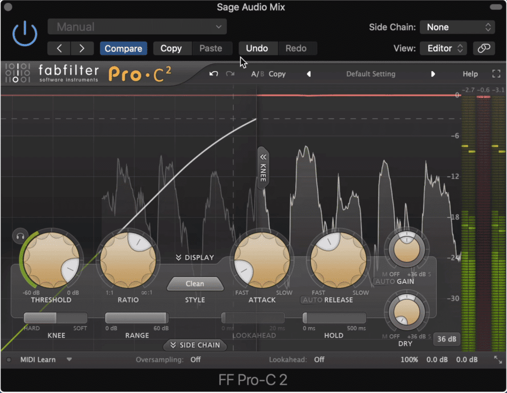 If you're trying to control your dynamics, it's better to use compression throughout your mix.