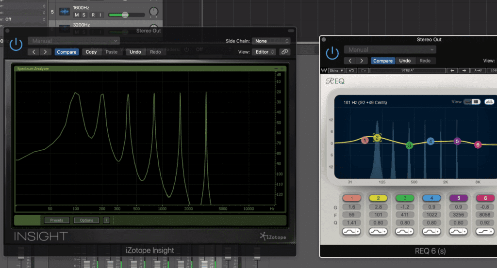 It looks like the REQ doesn't negatively affect the signal in any observable way.