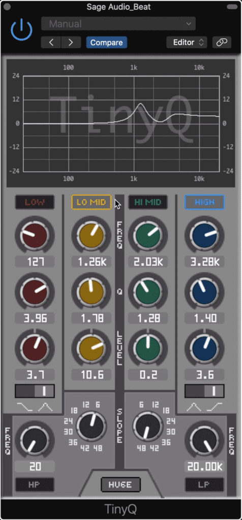 The TinyQ is a great free option, so try it out if you're looking for a new EQ.