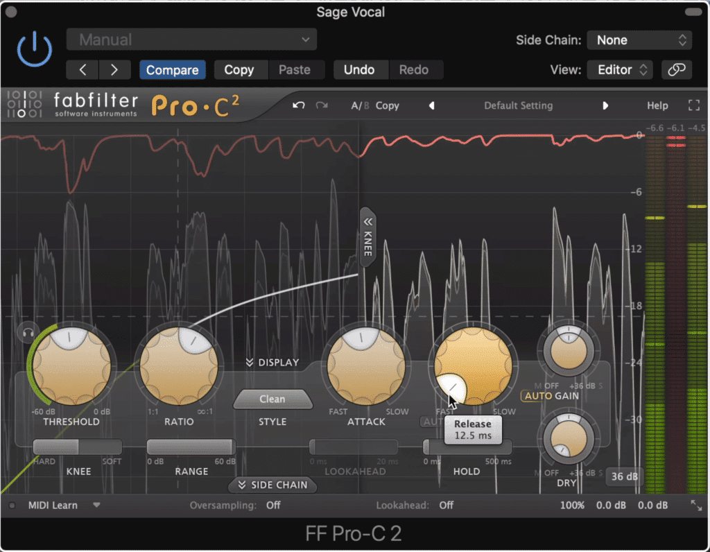 Compression ensures that no drastic change's to the dialogues amplitude occur.