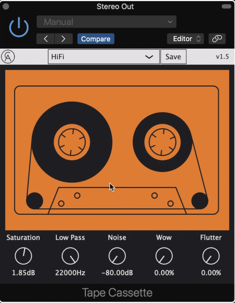 The Tape Cassette plugin is great for anyone looking for some unique saturation.