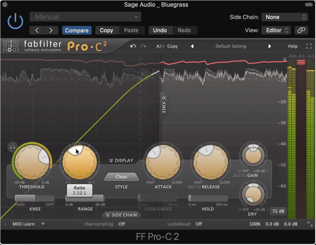 Compression plays a huge role in establishing the tone of a master