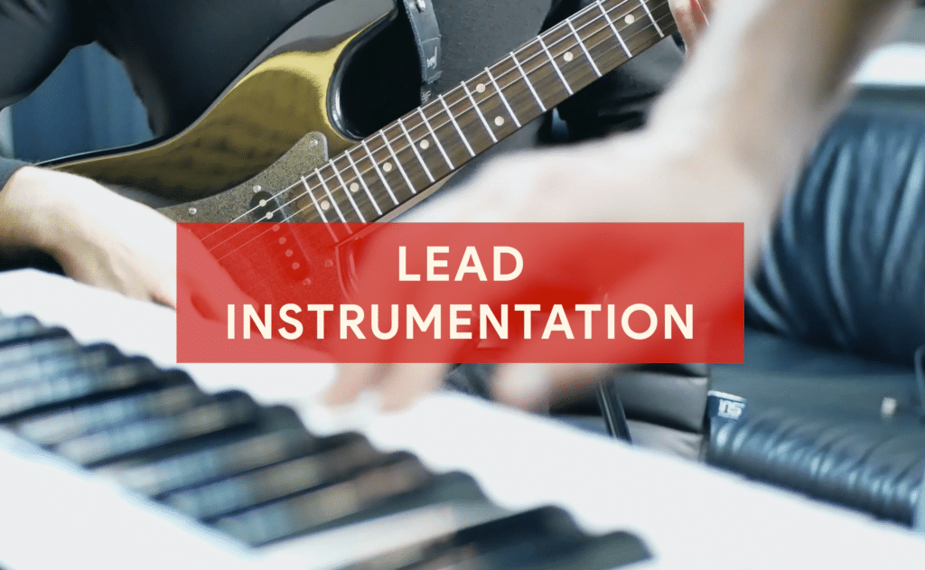 Lead instrumentation is recorded after the lead vocal to ensure it doesn't clash with the lead vocal.