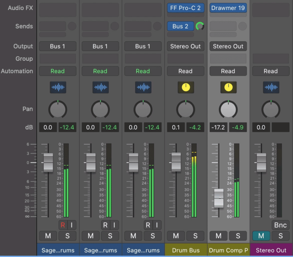 Blend the heavily compressed signal back into your mix.