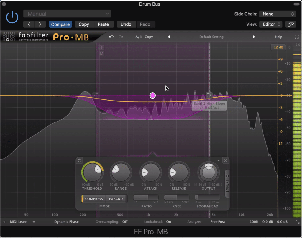 Using a multi-band compressor results in a similar effect.