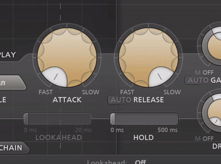 A fast attack and slow release will result in more compression and smoother but less detailed sound.