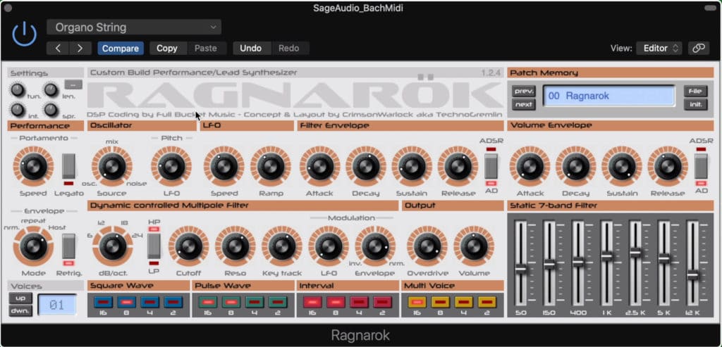 Ranganok is based on a one of a kind synth.
