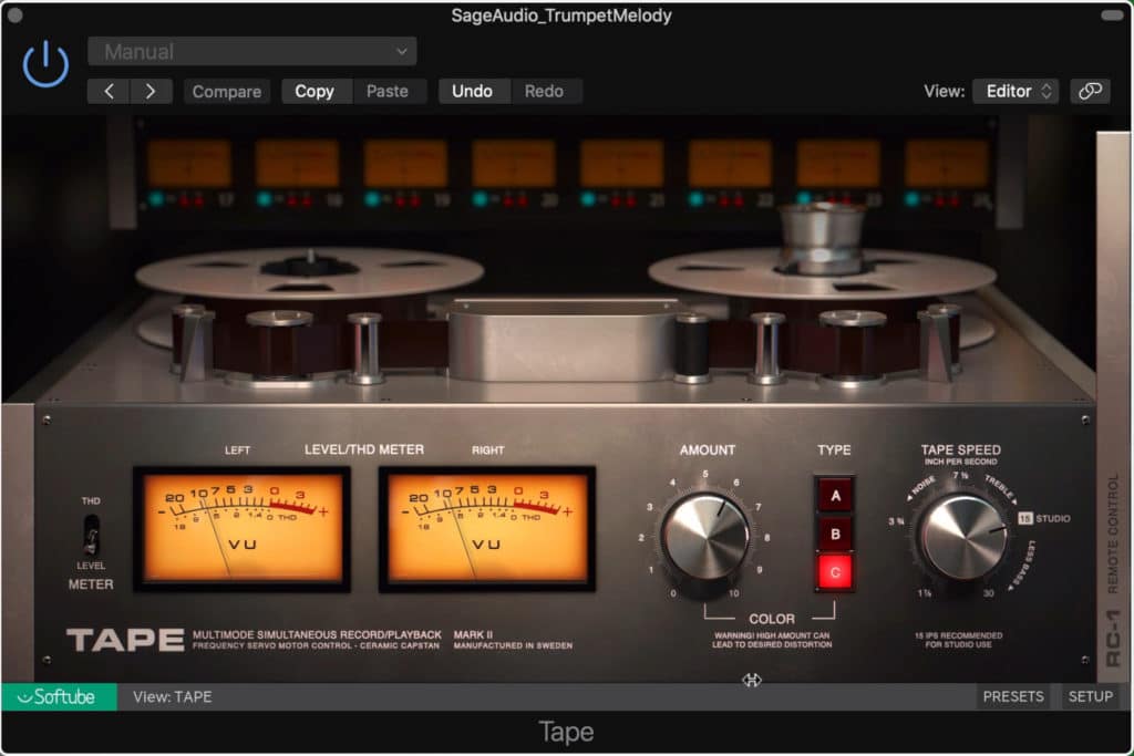 Use a tape machine plugin to emulate how the signal would have been stored in a classic recording setup.
