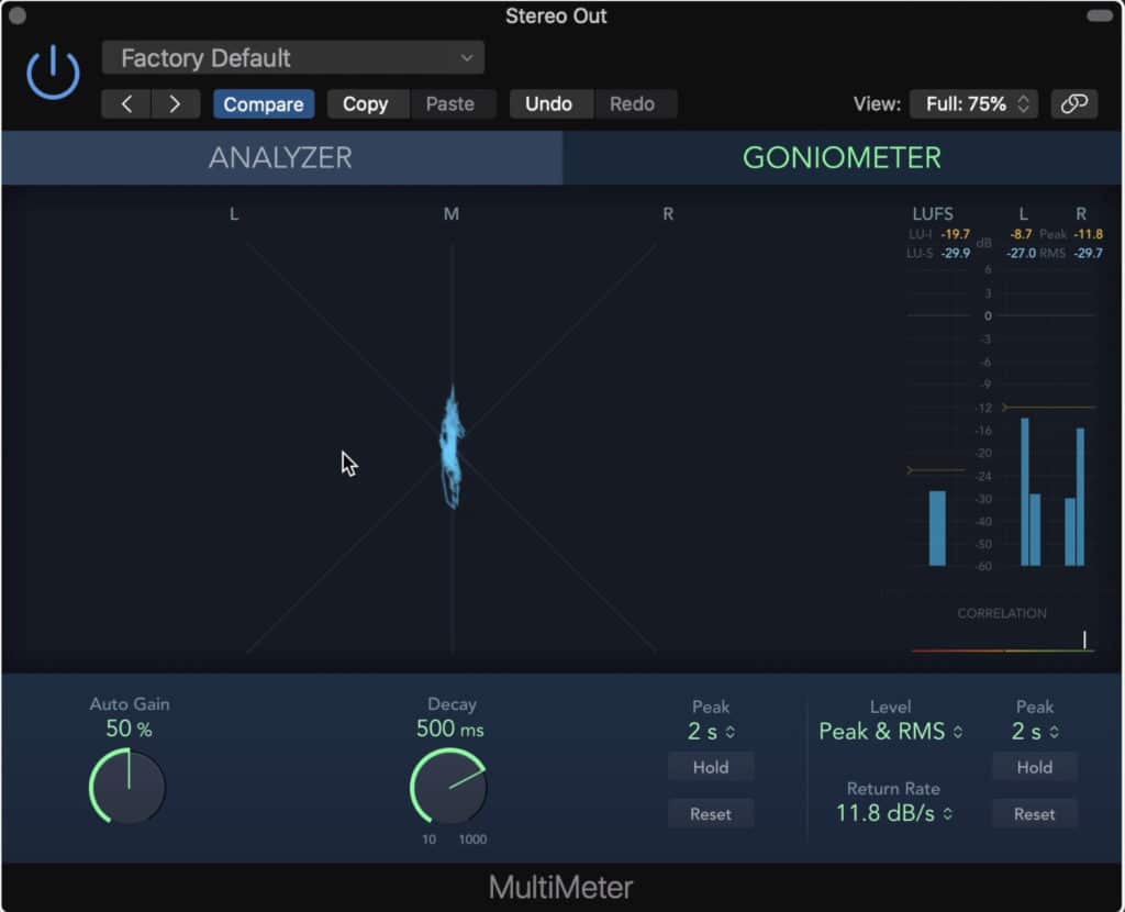 The difference between the left and right overheads will cause beneficial phase cancellation and stereo expansion.