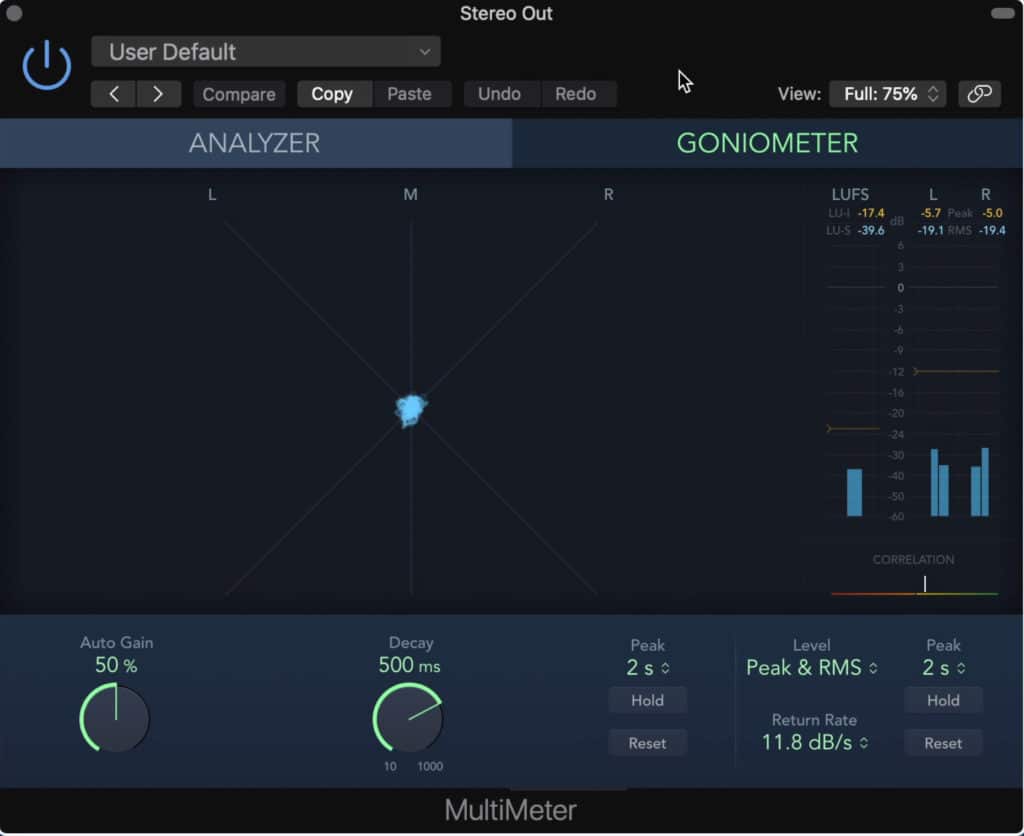 This plugin moves the signal into the 180 degree stereo field