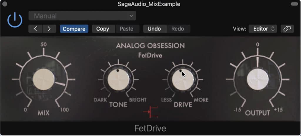 The FET Drive is a easy-to-use saturation plugin.