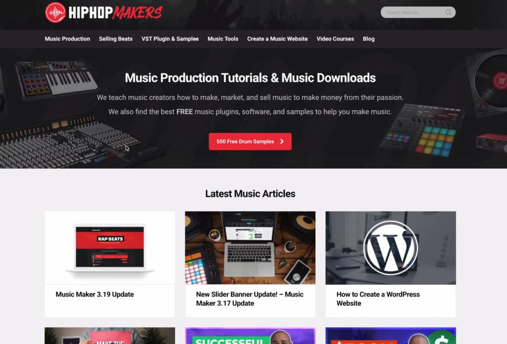 Hip-hop makers is a blog with a lot of links to various sample libraries.