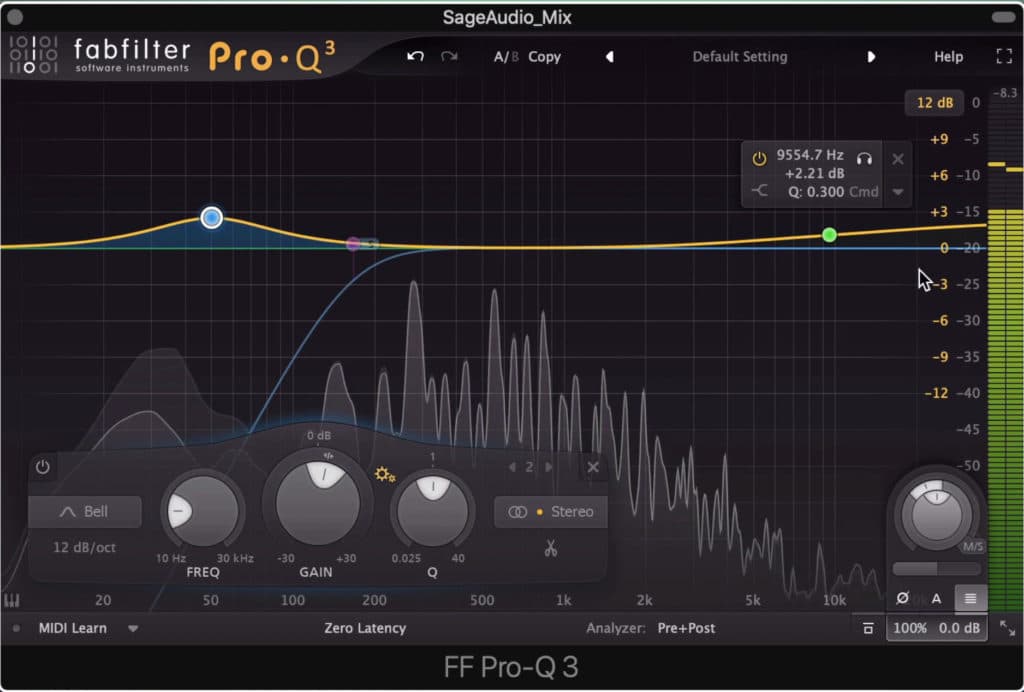 The low and high frequency ranges are much louder than other genres.