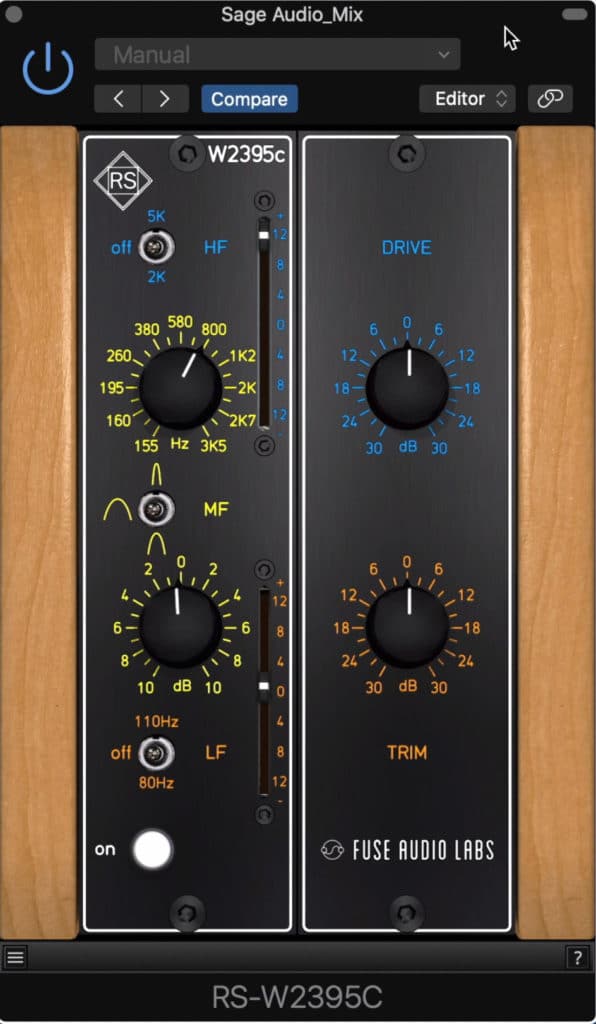 This plugin is a direct emulation of a 500 series equalizer.