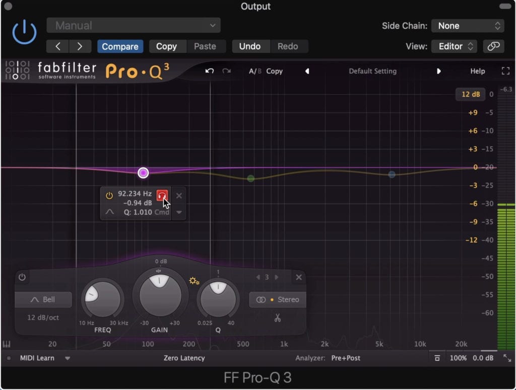 Subtractive equalization is used to attenuated aspects of the signal you don't want.