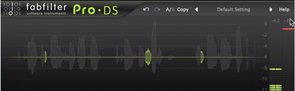 It's best not to attenuate your sibilance by more than 4dB.