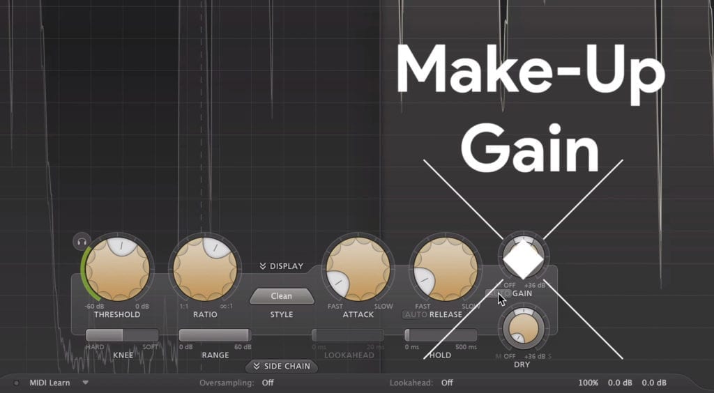 A compressor with make-up gain can be useful when mastering dialogue.