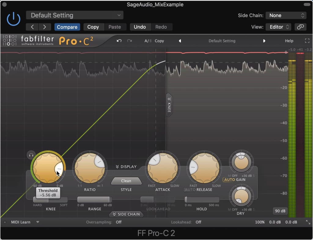 The FF Pro-C 2 is a fantastically designed and versatile plugin.