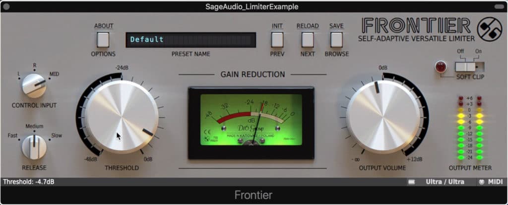 Frontier is a highly regarded free limiter.