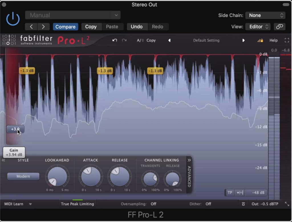 Limiters can cause distortion if you use them incorrectly.