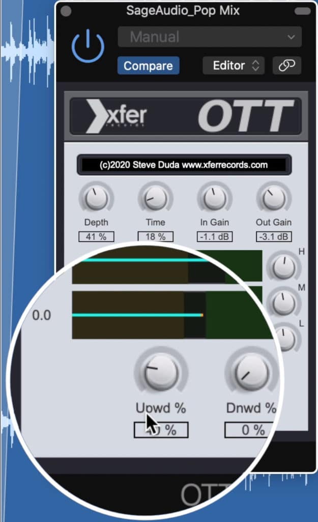 You'll most likely use this plugin for upward compression.