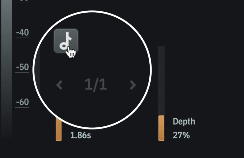 The duration of flanging can be synced to your BPM.