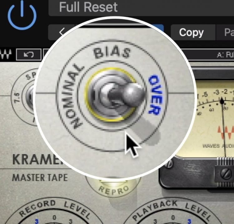 Bias can be changed between nominal and 3dB over.