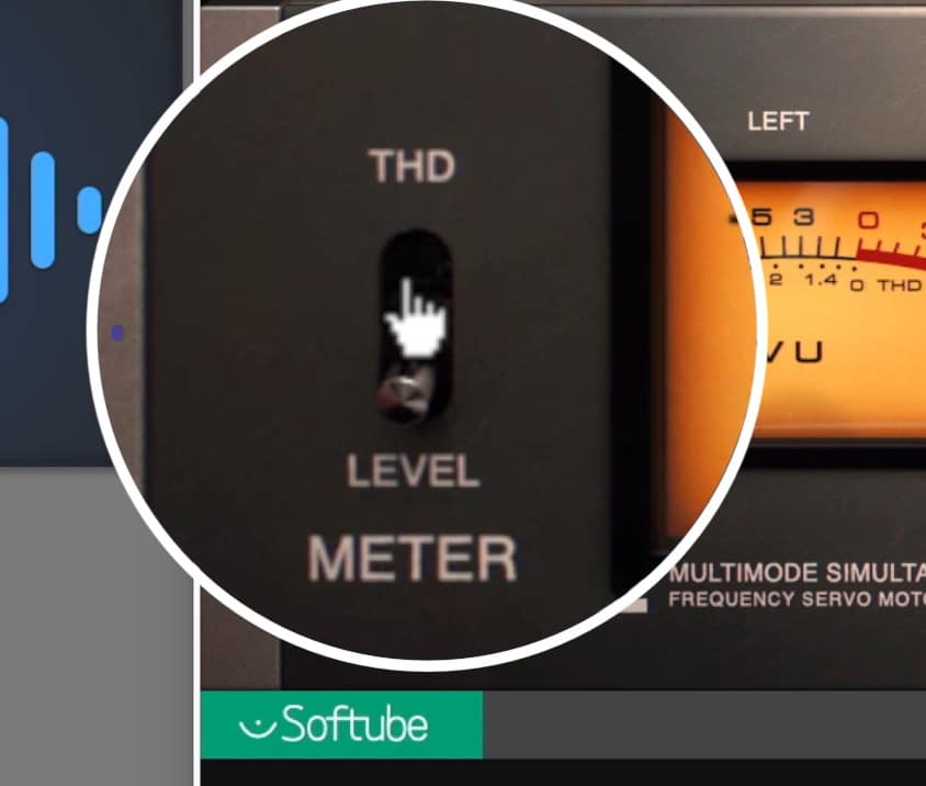 A THD meter lets you see how much distortion is occurring.
