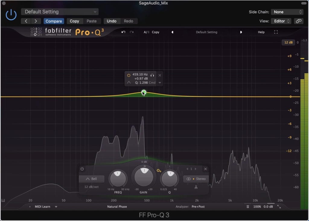 The FabFilter Pro Q 3 is a versatile and impressive digital EQ.