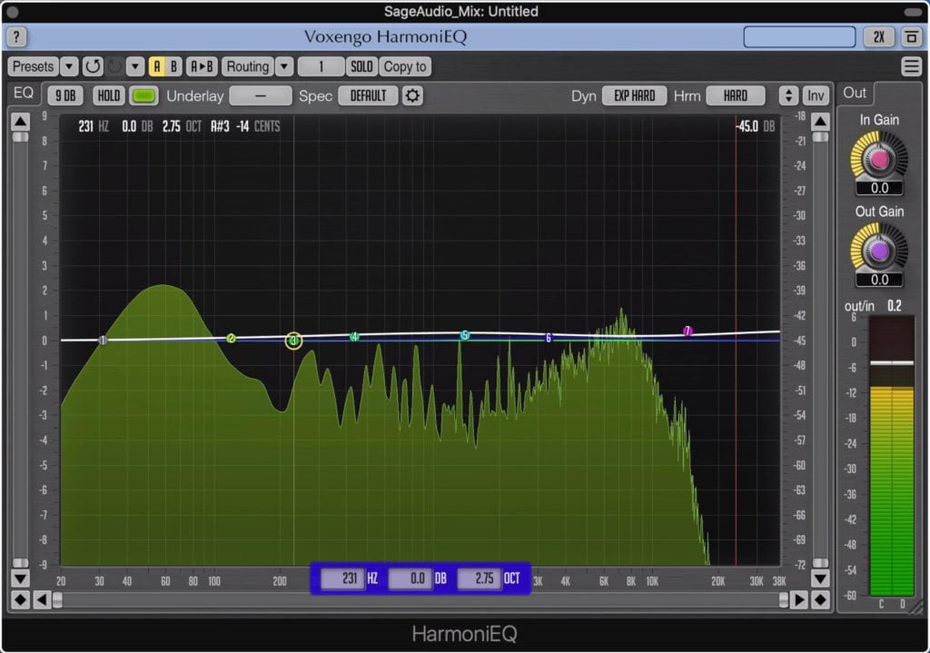 HarmoniEQ is a versatile digital EQ.