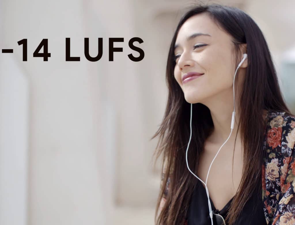 Spotify's target loudness is -14 LUFS.