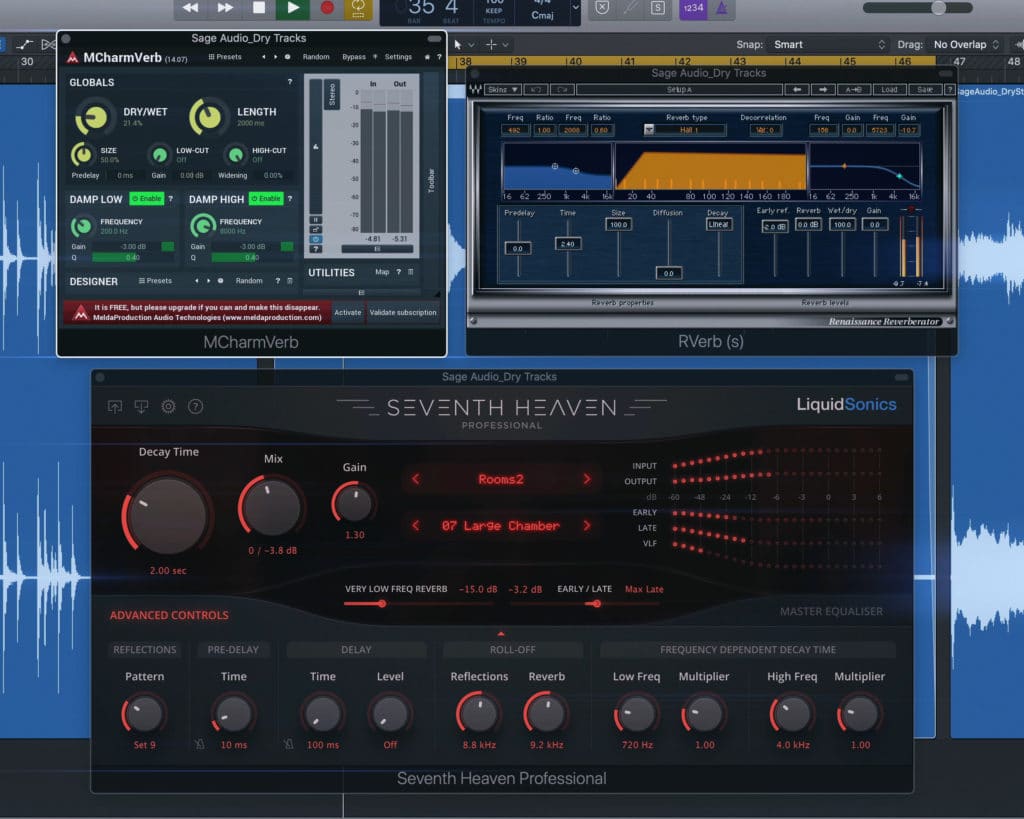 Reverb plugins are increasingly important as recording studios aren't being utilized as much.