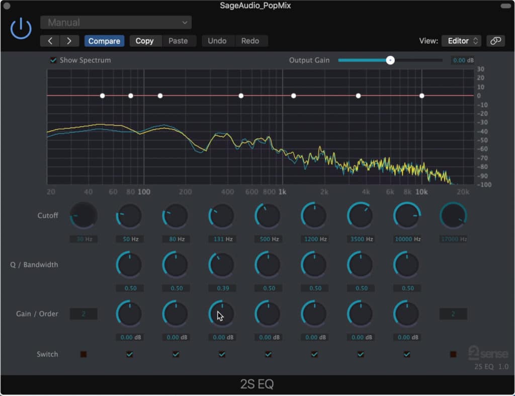 2S is a flexible transparent equalizer.