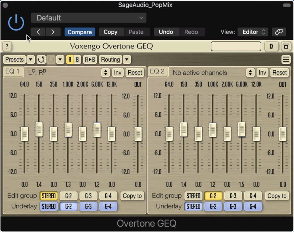 Overtone introduces subtle harmonic distortion to the signal.