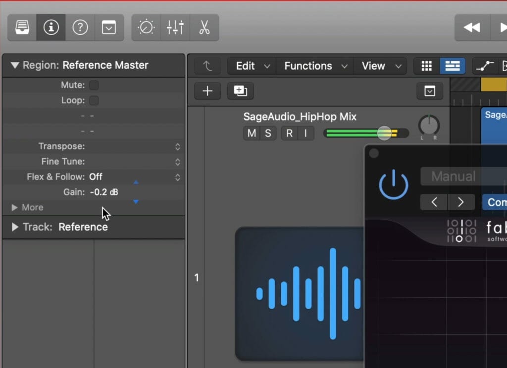 Adjust the reference track with clip agin to match their volumes.